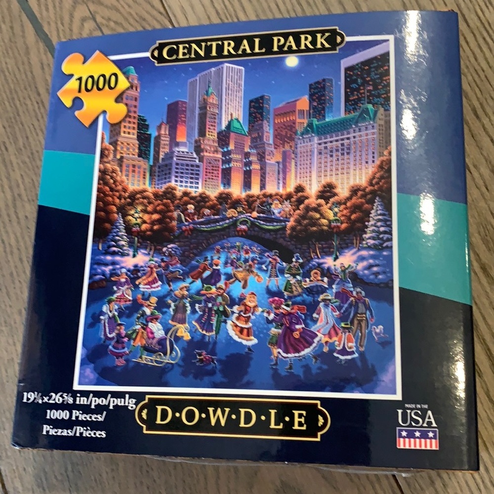 New Dowdle Central Park 1000 Pieces Puzzle Made in the USA